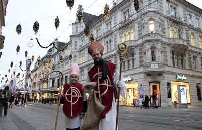 Nikolaustreffen in der Grazer Herrengasse - auch dieses Jahr wieder am 6. Dezember.